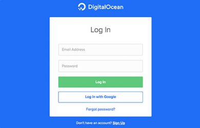 digitalocean and google account 1
