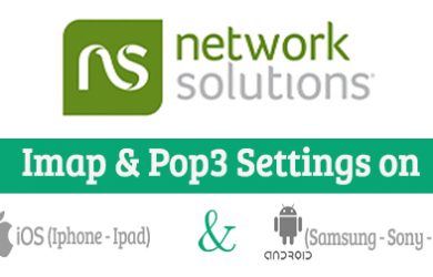Network Solutions email setting on mobile